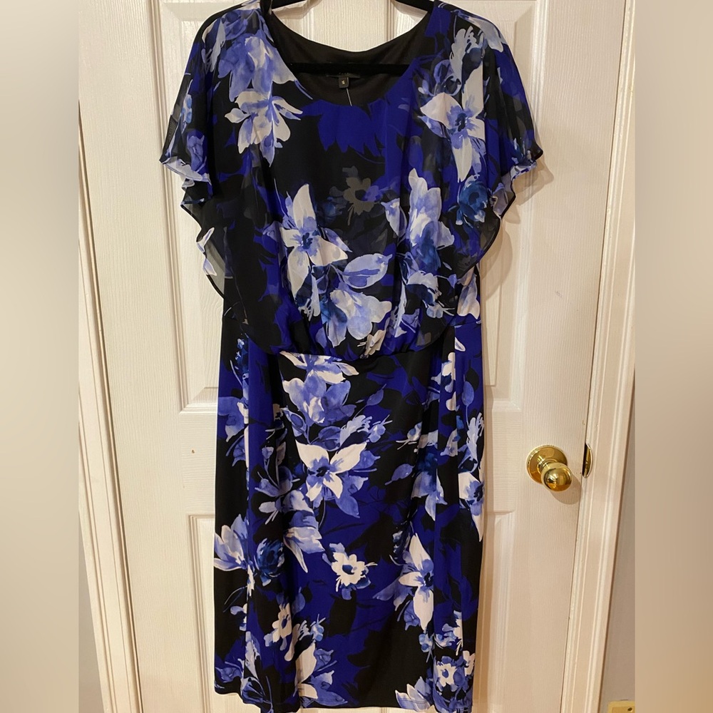 Laura Blue Floral Dress
